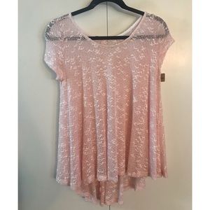 Sweet Claire Light Pink Knit Top